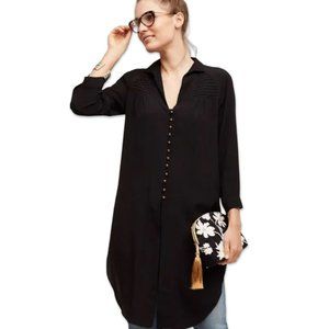 Maeve by Anthropologie Ceycan Long Sleeve Tunic or Dress Black Size 10